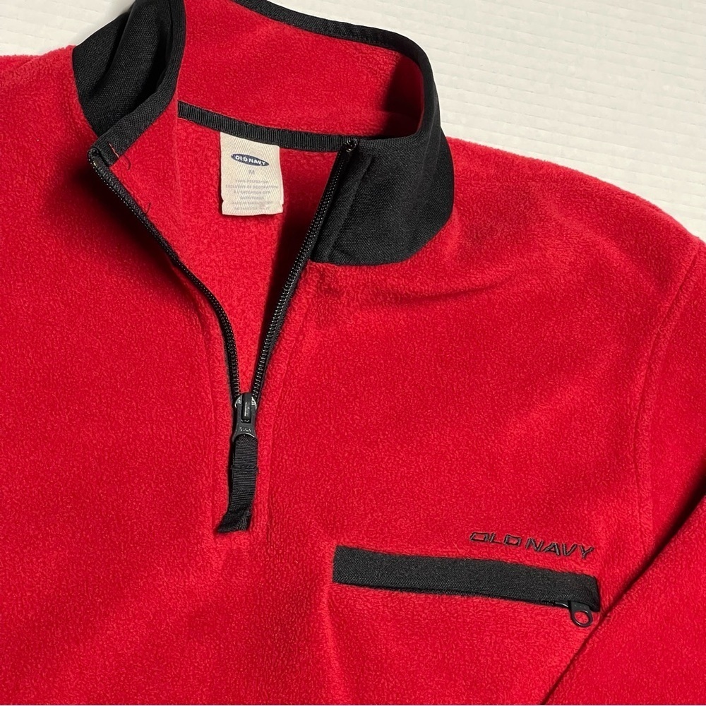 Old Navy Y2K Vintage Quarter Zip Fleece Men’s Medium Pullover Jacket 90s